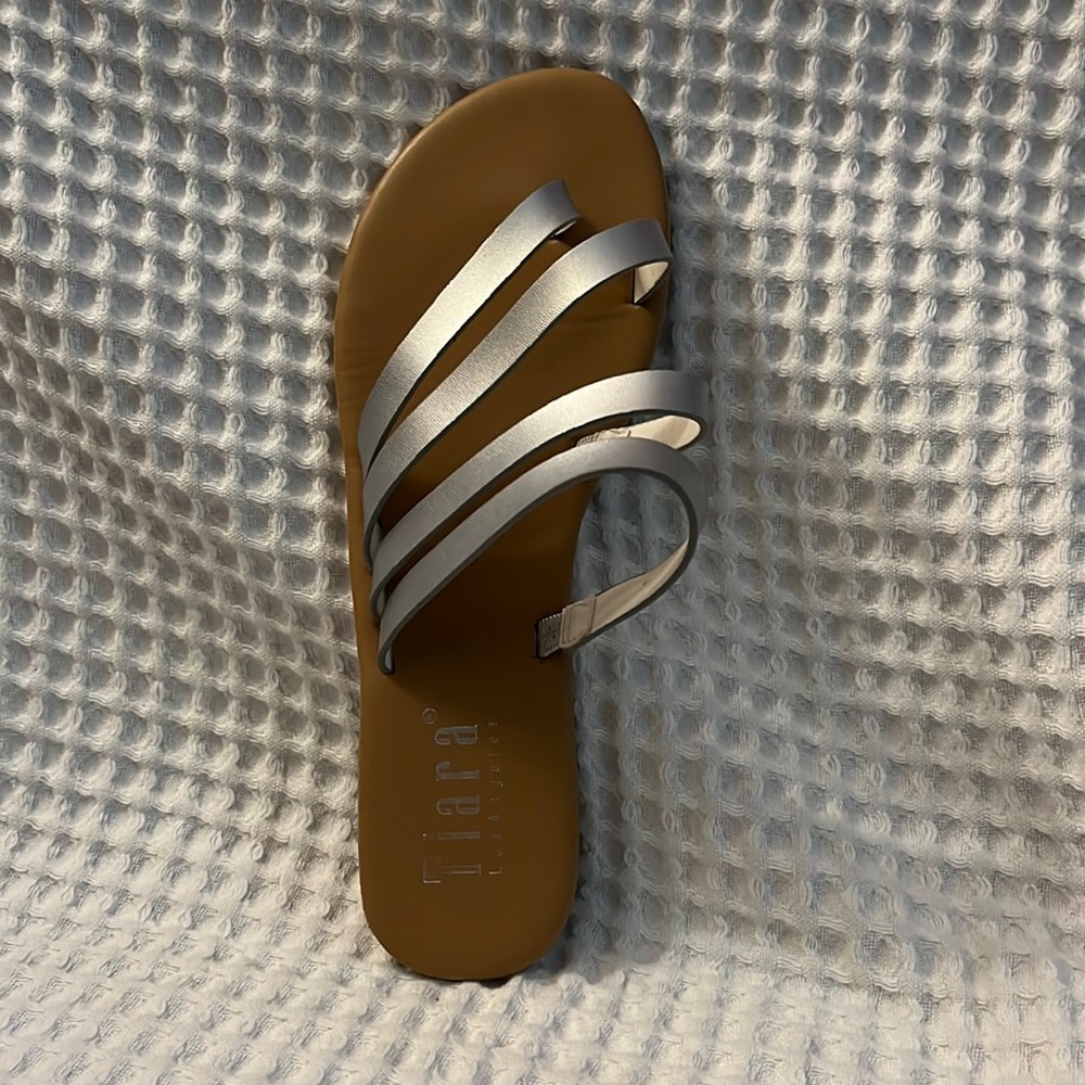 CLEARANCE‼️ Strappy sandals by Tiara brand. Silver, 7.5